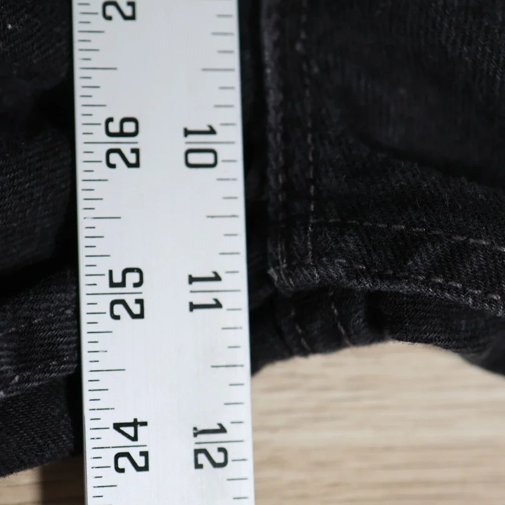 Vintage Levis 505 Jeans Mens 28x32 Black Regular Fit Straight Leg USA Made 1993